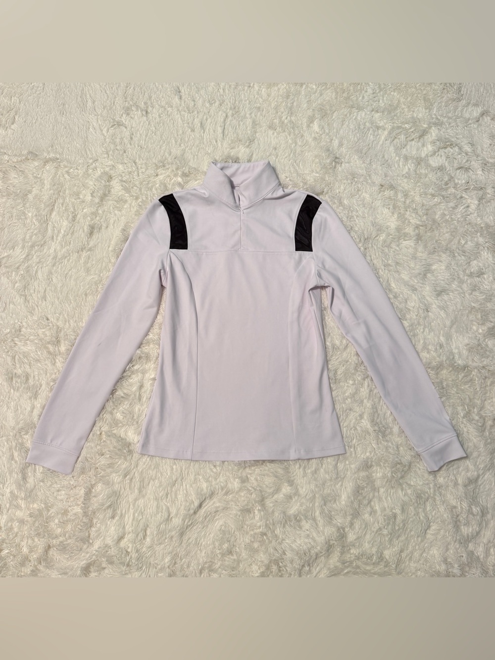 Women’s Small White Equisite Long Sleeve Horseback Riding Show Shirt